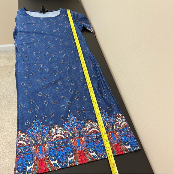 Karin Stevens Multi-Print Half Sleeve Dress - Picture 12 of 13